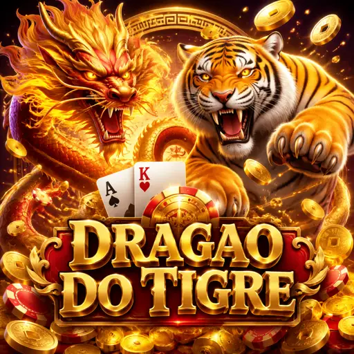 Mesa de Dragão vs Tigre com duas cartas reveladas pelo dealer