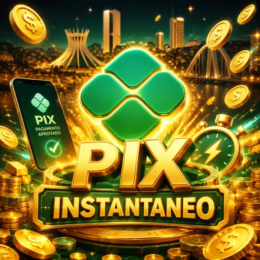 Celular exibindo confirmação de pagamento por PIX caindo na conta em segundos