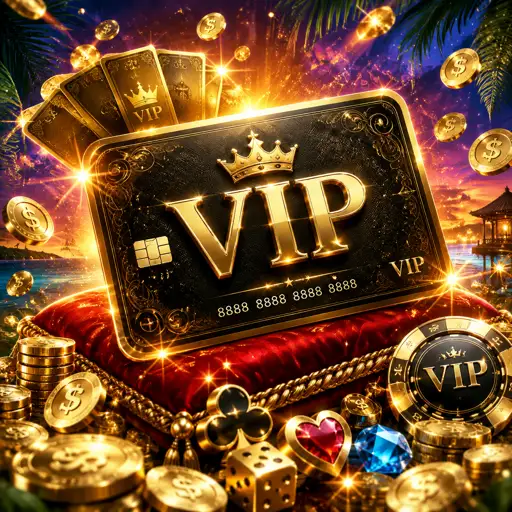 Cartão dourado de membro VIP com detalhes em relevo sobre mesa escura